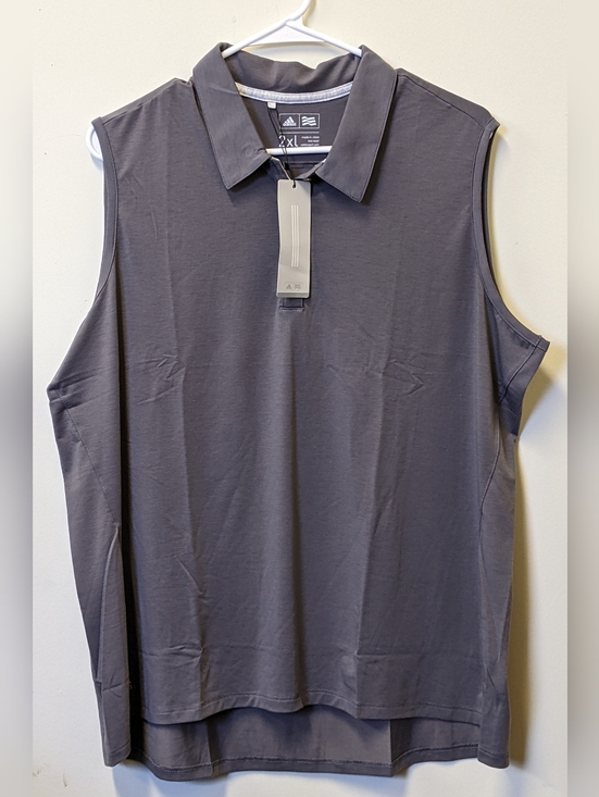adidas Tops - adidas Women's Sleeveless Polo - Charcoal
